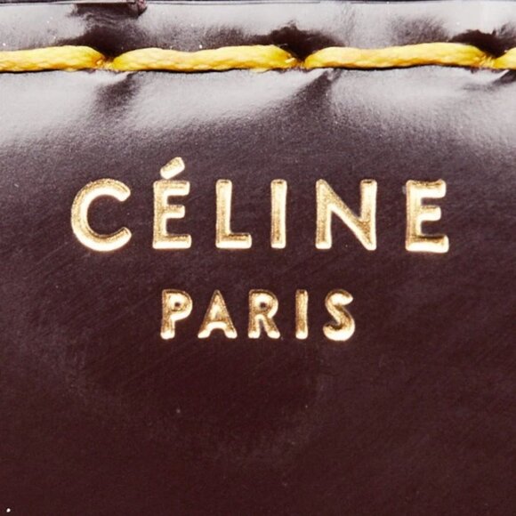 Celine Brown Patent Leather Medium Classic Box Flap Bag - Picture 8 of 12